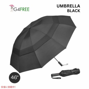 G4Free 自動開閉 ゴルフ傘 46インチ ブラック G4Free Automatic Golf Umbrella 46 inches-Black