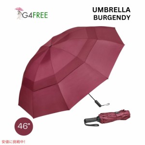 G4Free 自動開閉 ゴルフ傘 46インチ バーゲンディ G4Free Automatic Golf Umbrella 46 inches-Burgendy