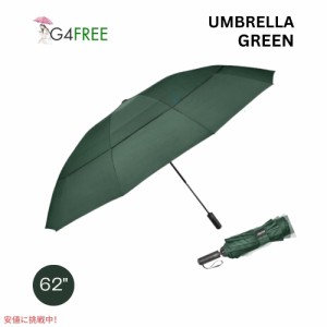 G4Free 自動開閉 ゴルフ傘 62インチ グリーン G4Free Automatic Golf Umbrella 62 inches-Green