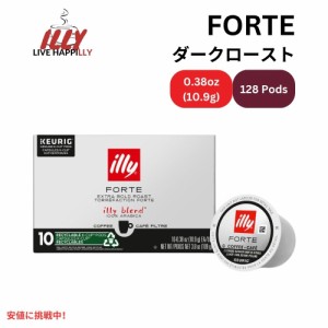 Illy Coffee イリーコーヒー キューリグ Kカップ 10個入り [フォルテ ダークロースト] トーストブレッド＆ダークチョコレート Keurig K-C