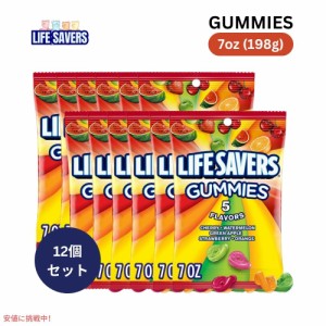 【12個セット】 Life Savers ライフセイバーズ グミ 5フレーバー グミキャンディ 198g Gummies 5 Flavors 7oz