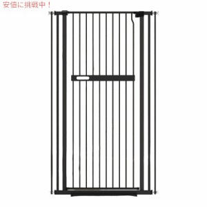 AIKSSOO エクストラトール キャット ゲート ワイドセーフティ ブラックメタル  Extra Tall Cat Gate Wide Safety Black Metal 