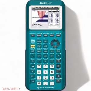 テキサス インスツルメンツ グラフ電卓 TI-84 プラス CE ティール Texas Instruments TI-84 Plus CE Color Graphing Calculator (Teal)