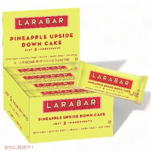 ララバー パイナップル アップサイドダウンケーキ フルーツ＆ナッツバー 16本入り / Larabar Pineapple Upside Down Cake Fruit Nut Bars