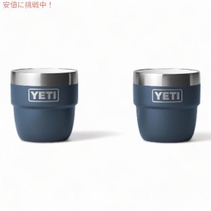 イエティ ランブラー スタッキングカップ 真空断熱 エスプレッソ コーヒーカップ 2個セット 118ml 保温 [ネイビー] / YETI Rambler 4oz S