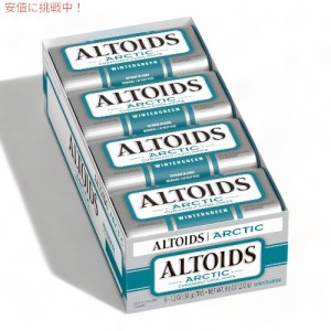 ALTOIDS アルトイズ アーティクミント ウィンターグリーン シングルサイズ 34g 8個入り Artic Mints Wintergreen Singles Size 1.2oz