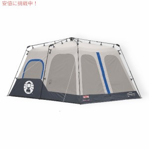 コールマン Coleman キャビン テント 8人用 インスタントワンタッチ 簡単組み立て 1分で設置可能 [グレー] 8-Person Cabin Tent with Ins