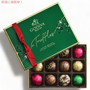 Godiva ゴディバ 12粒入り ホリデー チョコレートトリュフ フライト プレゼント 冬季限定パッケージ 詰め合わせ 贈り物 Holiday Chocolat