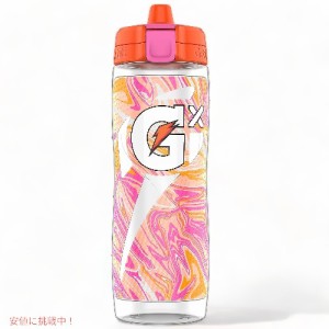 Gatorade ゲータレード Gx ドリンクボトル 水筒 [マーブルオレンジパステル] 887ml / Gx Bottle [Marble Orange Pastel] 30oz