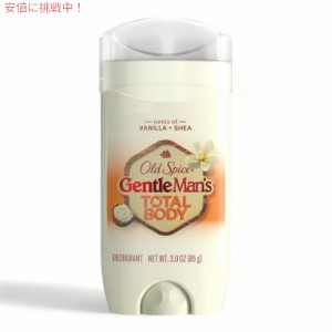 Old Spice オールドスパイス トータルボディ デオドラント 男性用 バニラ + シア 85g アルミニウムフリー Total Body Deodorant Men Vani