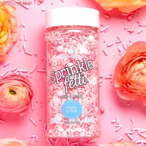 Sweets Indeed スイーツインディード 食用スプリンクルミックス プリティインピンク 170g バレンタイン 手作りお菓子 Edible Sprinkle Mi