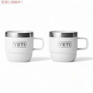 イエティ ランブラー スタッキングマグ 真空断熱 エスプレッソ コーヒーカップ 2個セット 177ml 保温 [ホワイト] / YETI Rambler 6oz Sta