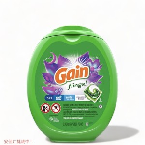 【送料無料】Gain Flings ゲイン フリングス 洗濯洗剤 ジェルボール [ムーンライトブリーズ] オキシ＆ファブリーズ 96個入り Moonlight B
