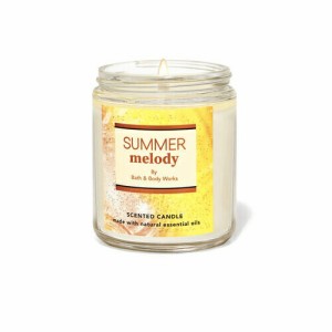 Bath and Body Works Single Wick Candle SUMMER MELODY 7 oz / 198 g / バス＆ボディワークス キャンドル [サマーメロディ]