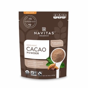 【お取り寄せ】Navitas Naturals Cacao Powder Raw 16 oz (454 g) ナビタスナチュラルズ カカオパウダー 生チョコレートパウダー