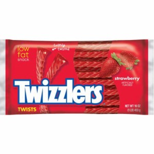 Twizzlers ツイスト　ストロベリーキャンディー　453g/ Twizzlers Strawberry Candy Twists, 16 oz