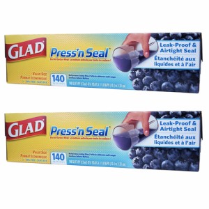 【2個セット】Glad Press’n Seal Food Wrap 140sq. ft. / グラッド プレスンシール 食品用ラップ 13平方m 2個