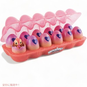 ハッチマルズ Hatchimals うまれて! ウーモ ミニ ネオン ナイトグロウ 12パック卵ケース シーズン4 CollEGGtibles, Neon Nightglow