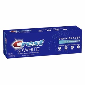 CREST 3D WHITE STAIN ERASER ICY CLEAN MINT 3.1oz / クレスト 歯磨き粉 3D ホワイト ステインイレーザー [アイシークリーンミント] 87g