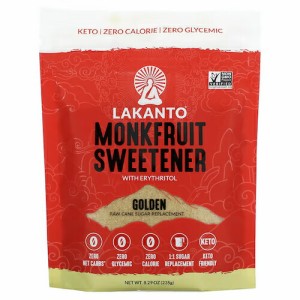 Lakanto ラカント モンクフルーツ 甘味料 エリトリトール配合 ゴールデン 235g (8.29oz) カロリーゼロ ラカンカ / Monkfruit Sweetener w