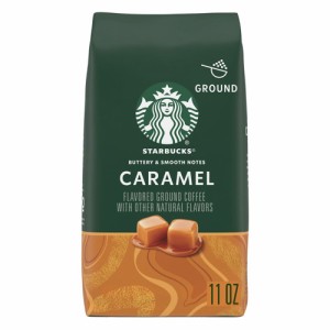 Starbucks スターバックス フレーバーコーヒー [キャラメル] グラウンドコーヒー 挽き豆 コーヒー豆 311g(11oz)