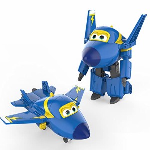 Super Wings 5インチ 変身するジェローム飛行機のおもちゃ 飛行機からロボットへ