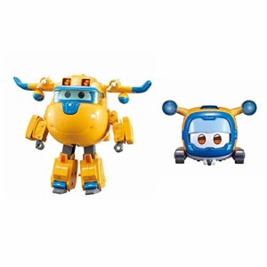 Super Wings - 5インチ 変形 2個パック スーパーチャージ ドニー & スーパーペット ドニー 