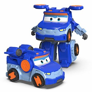 Super Wings - 5インチ 変形レオアクションフィギュア 飛行機からロボット ブルー