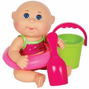 キャベッジ パッチ キッズ ビーチ タイム タイニー 赤ちゃん ピンクのおもちゃの浮き輪、バケツ、シャベル、スイカの水着
