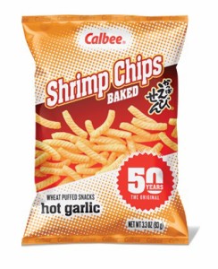 Calbee カルビー Shrimp Chips（かっぱえびせん）ホットガーリックフレーバー 4oz