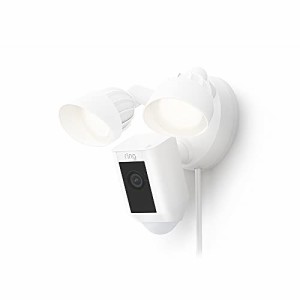 Ring Floodlight Cam Plus - プラグインパワー、ホワイト