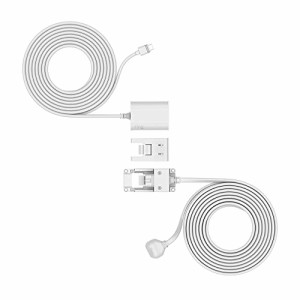 Ring Spotlight Cam Plus、Spotlight Cam Pro用リング屋内/屋外電源アダプター (USB-C) - ホワイト