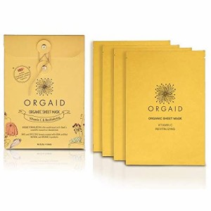 ORGAID オーガニック シートマスク アメリカ製 (4 個入りパック)