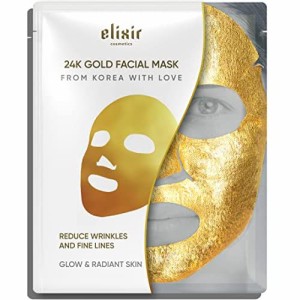 エリクサー プレミアム ラボ 女性用 24K ゴールド フェイシャル マスク 敏感肌用