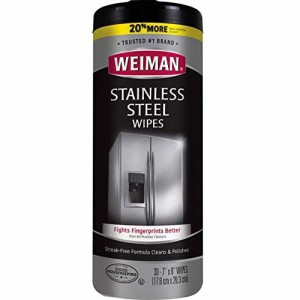 Weiman ステンレススチールワイプ 冷蔵庫、食器洗い機、オーブン、グリルに最適 - 28個 