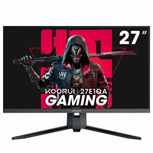 KOORUI 27インチ QHD ゲーミングモニター 144Hz VA 1ms  ブラック