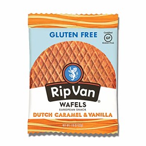 Rip Van ウエハース オランダのキャラメルとバニラのストロープワッフル 低糖 (6g) - 低カロリースナック - 12個