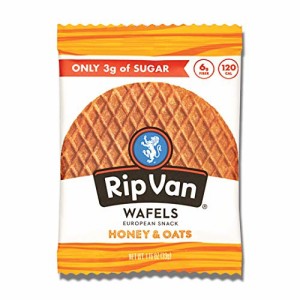 Rip Van ウエハーススナック　ハニー&オーツ Pack of 12, 13.92 Ounce