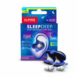 アルパイン スリープディープ マルチサイズ - 27dB - 横向きで寝る人に最適 - 2 ペア再利用可能: S  M/L