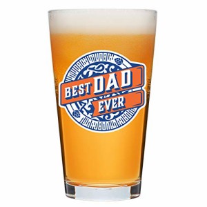 Humor Us Goods Best Dad Ever - 16オンス ビールグラス お父さんへのギフト　父の日