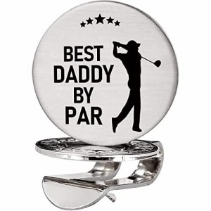 Advivio Best Daddy by Par  ゴルフボールマーカー ハットクリップ付きお父さんへのギフト