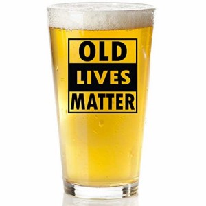 Old Lives Matter ビールグラス  お父さんへのユニークなギフト