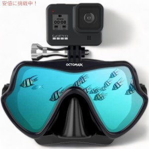 OCTOMASK - スキューバ ダイビング GoPro Hero カメラ用マウント付きフレームレス ダイブ マスク