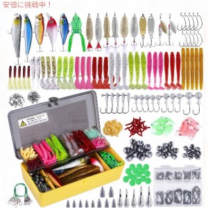 PLUSINNO Fishing Lures Baits Tackle Kit 釣り餌セット 302pcs