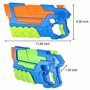 JOYIN 3パック子供用水鉄砲、水鉄砲大容量スーパーウォーターソーカーブラスター、プールビーチ水鉄砲おもちゃ