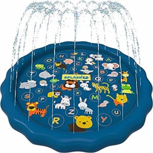 SplashEZ 3-in-1スプラッシュパッド、子供用スプリンクラー、学習用水遊びプール子供用スプリンクラープール