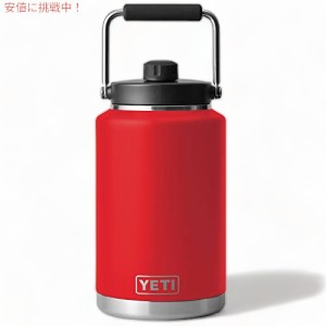 YETI Rambler ガロンジャグ 真空断熱 マグキャップ付きステンレススチール　レスキューレッド