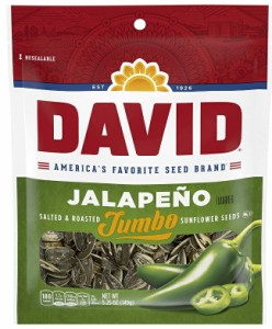 DAVID ひまわりの種 ジャンボサイズ ハラペーニョ味 149g David Seeds Jumbo Sunflower Jalapeno Flavor 5.25oz