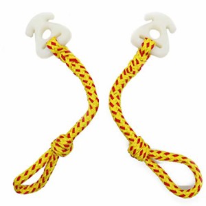 Botepon 2Pcs Boat Tube Towable Rope Quick Connector ボートチューブ 牽引ロープ クイックコネクター
