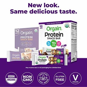 Orgain Organic Protein Bar スモア-10gのプロテイン 1.41オンス、12カウント（パッケージは異なる場合があります）